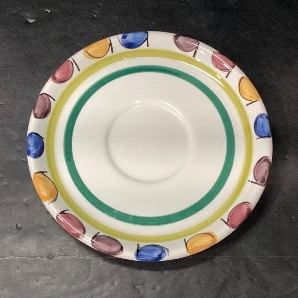 Mikasa Handcrafted Collection Salad Plates, Set of 4, Vtg Stoneware, Dinnerware